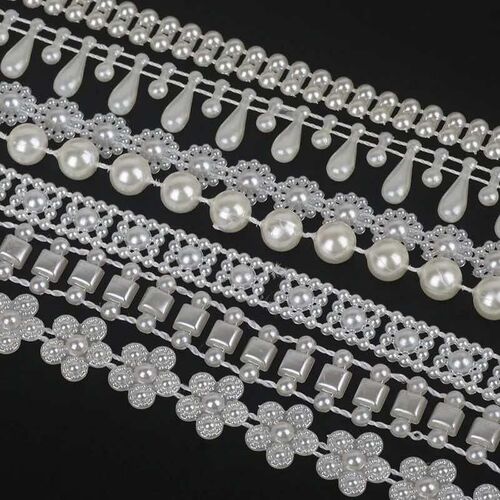3-16MM Fishing Line Artificial Pearl Beads Chain Garland Flo