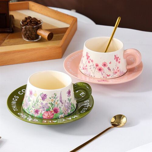 ffee Cup And Saucer Set Gift Box Home Ceramic Cup Wedding So