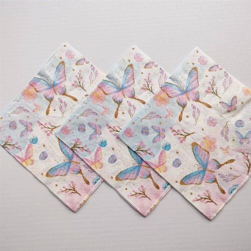 20PCs Spring Butterfly Decorative Paper Napkins Decoupage