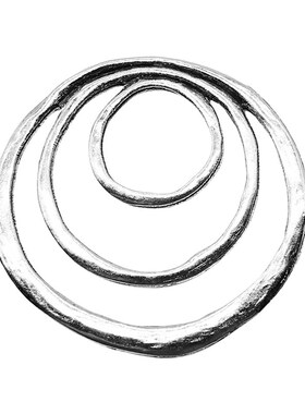 WYSIWYG 1pcs 49x51mm 3-Layer Circles Charms Pendant For Jewe