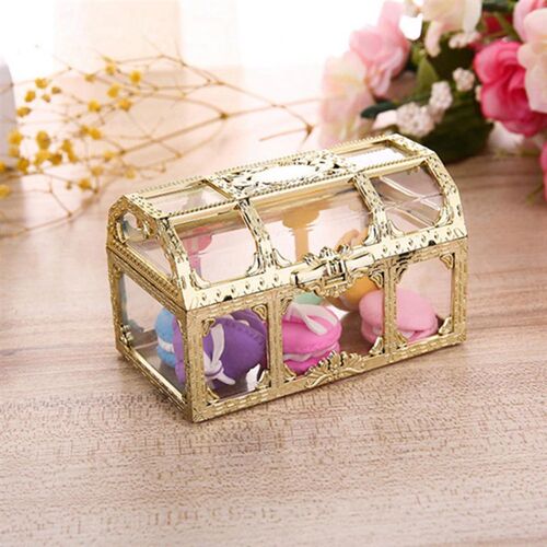 2021 New Vintage Transparent Storage Box Candy Trinket Jewel