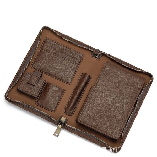 Ready Stock Pu Litchi Pattern Retro Mens Five-pack Cigar Bo