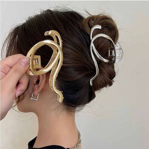 Ruoshui Woman Silver Capital Q Design Hair Claws Ladies Fash