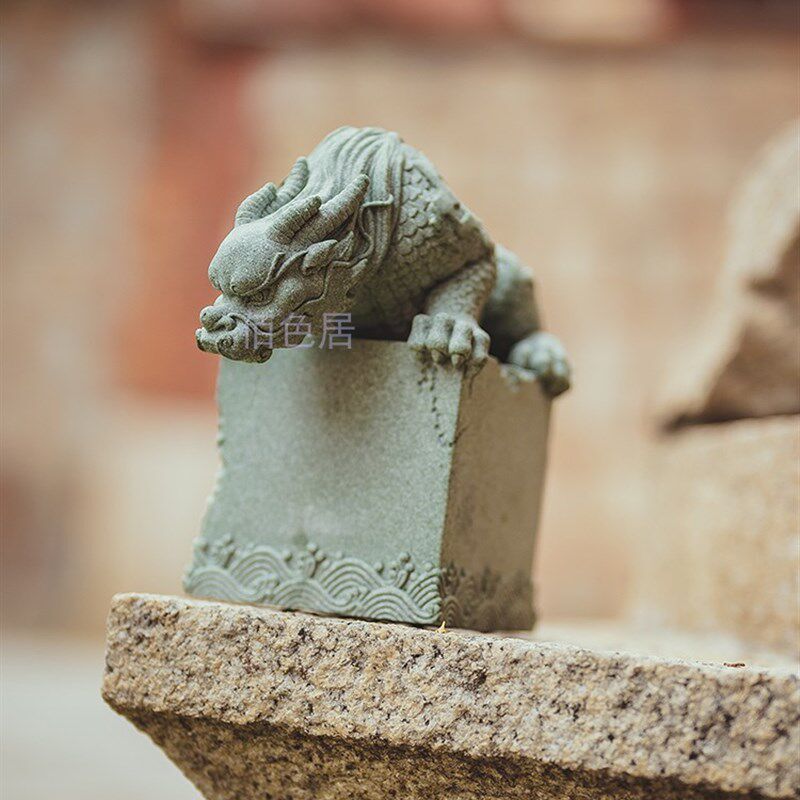 鱼缸造景创意盘龙青石家居中式茶宠摆件卧龙国潮复古送礼桌面装饰,家居饰品,装饰摆件,淘宝优惠券,粉丝福利购,淘宝优惠卷