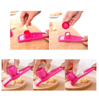 Garlic Crusher Press Ginger Garlic Grinding Grater Cutter Pe