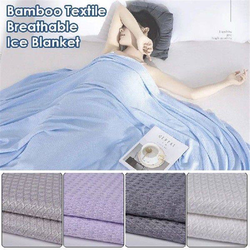 Summer Cool Bamboo Fiber Throw Blanket Air Conditioning Nap