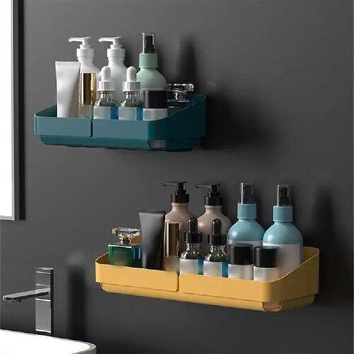 Self Adhesive Bathroom Shelves Wall Mounted Storage Rack