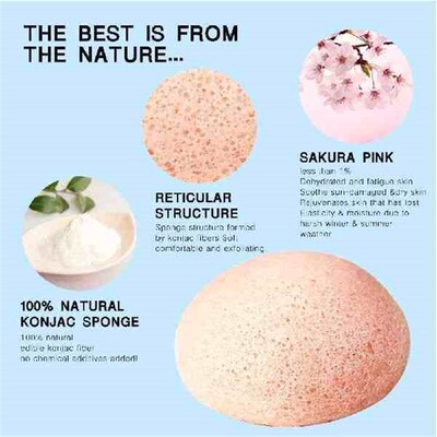 Semicircular Konjac Puff Face Deep Washing Cosmetic Puff