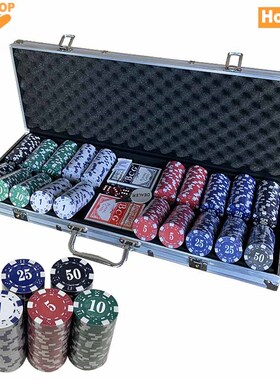 500 chips Texas hold em poker set Texas Poker Dice Game