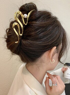 Fashion Geometric Metal Hair Claw Clips for Women Vintage Ha