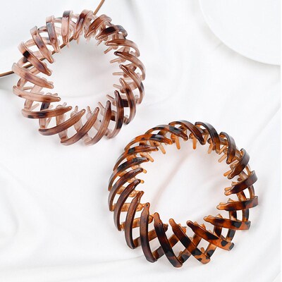 Fashion Matte Texture Hairpin Bun Hair Claw Clips Horsetail
