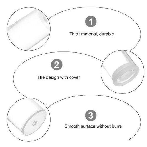 30 Pcs Storage Box Cylindrical Film Roll Nail Cylinder Jar