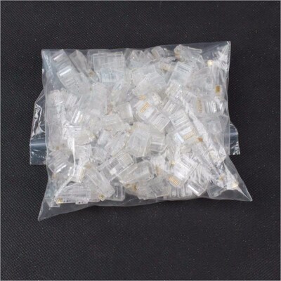 25 50 100PCS RJ45 Net Network Modular Plug Cat5 CAT5e Connec