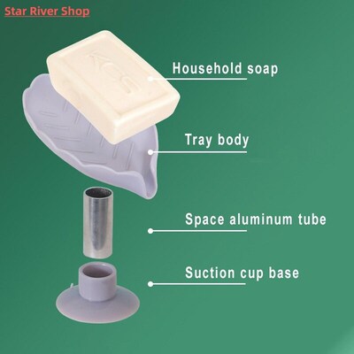 Soap Box Drain Soap Dish Soap Holder Free Perforation Househ