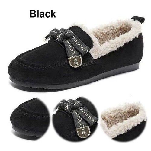 Womens House Slippers Anti-Slip Fluffy Furry Loafers