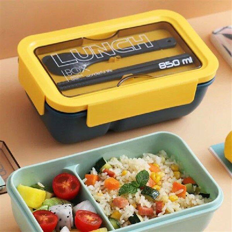 Kitchen Lunch Box Portable Compartment Fruit Food Boxes - 实物图