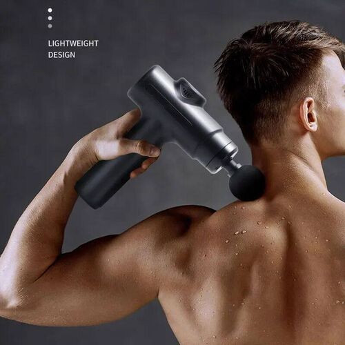 Electric Massage Gun Deep Tissue Facial Massgaer 8 Heads Arm