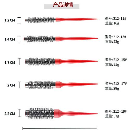 Mini Styling Roller Comb Air Bangs Short Hair Texture Alumin