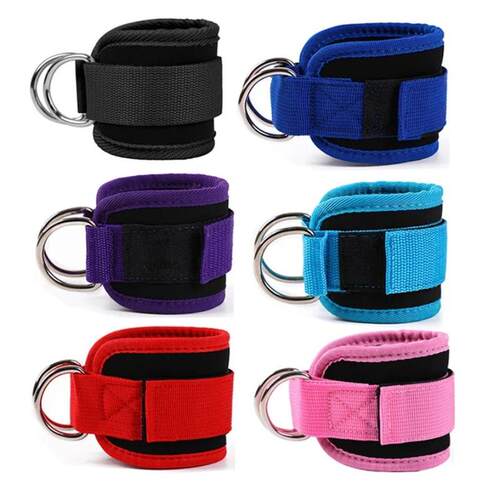 Cable Ankle Straps Double D-Ring Ankle Cuffs For Gym Workout