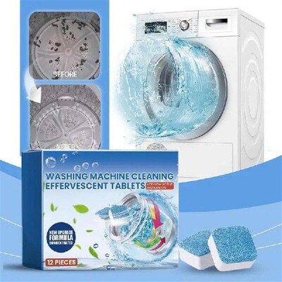 Washer Machine Cleaner Tablets 12PCS/Box Household Washing