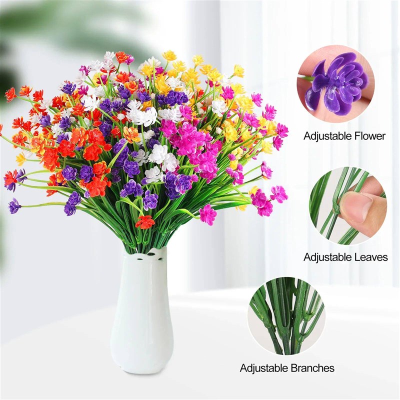 1pcs Artificial flowers, spring grass camellias, outdoor dec图片