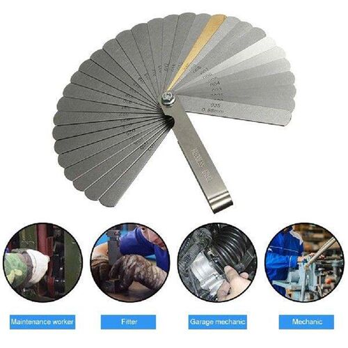 Stainless Steel Feeler Gauge Metric Imperial 0.04-0.88mm