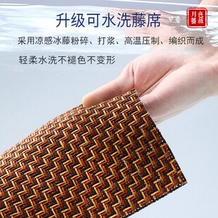 中式腰靠垫夏季红木沙发抱枕长方形藤席抱枕凉席靠垫靠枕子