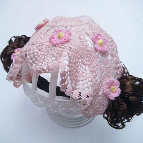 Baby Wigs Hairbands Cute Cherry Flower Princess Girl Curly H