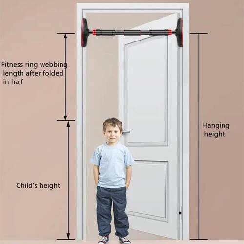 Childrens fitness horizontal bar pull rings ring sretching