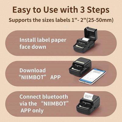 Niimbot B21 Wireless Thermal Label Printer Mini Portable Bar