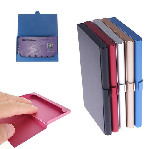 Business Flip Card Case Creative Portable Stainless Steel Al
