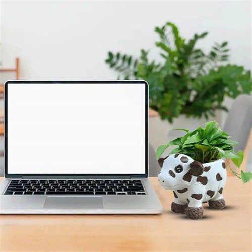 Cow Planter Pot 2024 Cute Cow Resin Flowerpot Plateau Yak