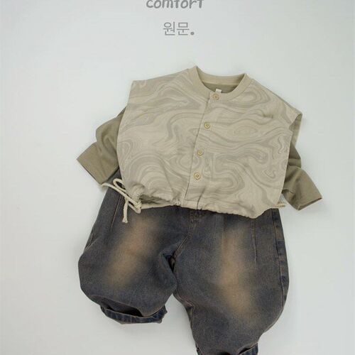 Retro Purple Jeans for Kids Autumn Stylish Denim Pants for B