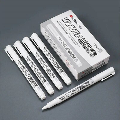 New 1/2/3PCS Waterproof Metal Marker Permanent White Paint P
