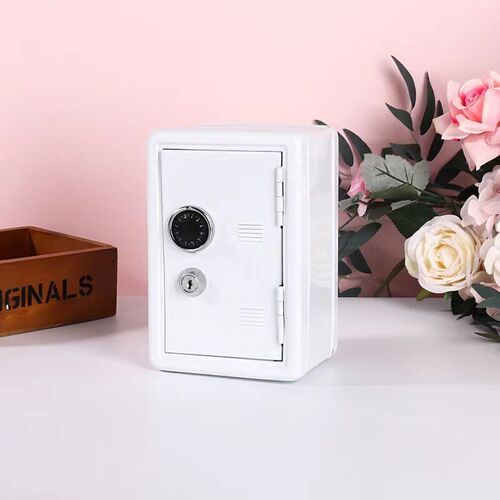 Childrens money jar box storage metal with lock儿童存钱罐跨