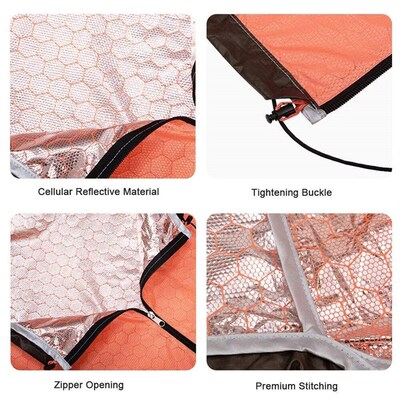 TOMSHOO Emergency Sleeping Bag Lightweight Waterproof Heat R