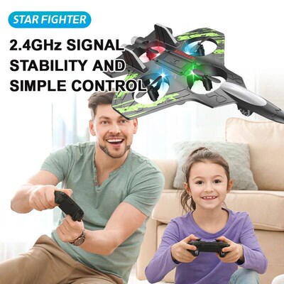 Glider Flying Helicopter RC Hobby Jet Plane 2.4G Stunt Remot