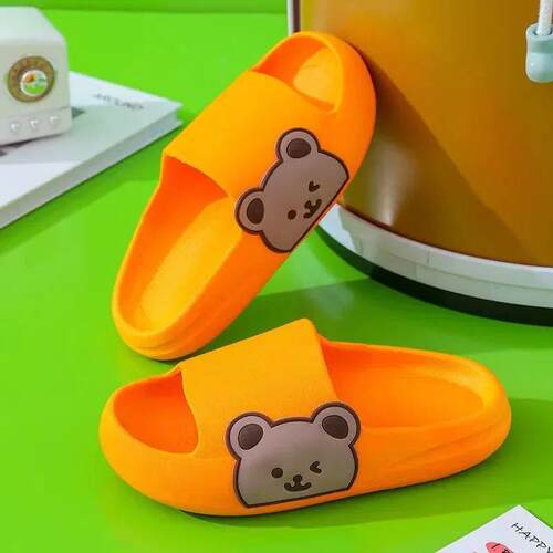 Cartoon Bear Childrens Beach Slippers For Boys Girls Home S