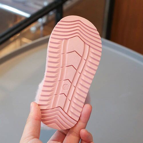 Winter Plush Boots For Children PU Leather Waterproof Boys