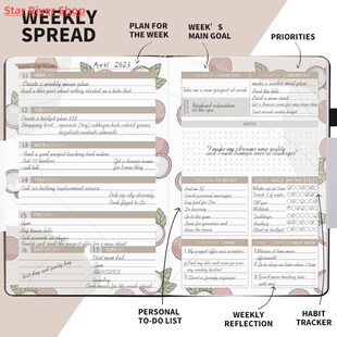 A5 Weekly plan Monthly Plan lattice grid notebook planner