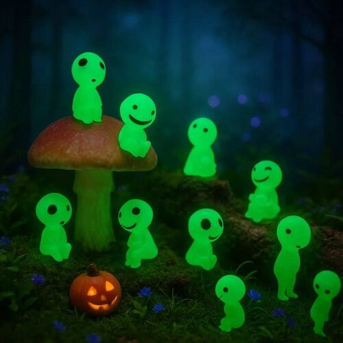 10pcs Luminous Elves Cute Garden Mini Figures Fish Tank Deco
