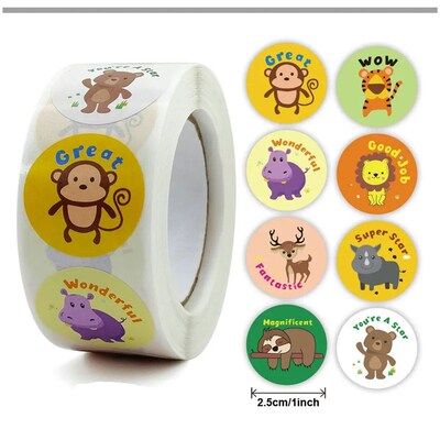 2025 Reward sticker cute cartoon stickers for children holid