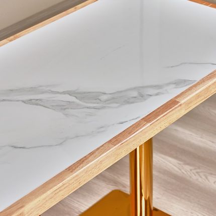 现代简约实木岩板咖啡厅麻辣烫餐厅快餐小吃面馆奶茶食堂桌椅商用