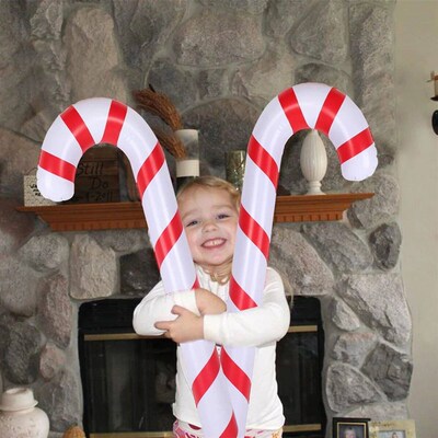 Xmas Inflatable Christmas Candy Cane  2025 Christmas Decorat
