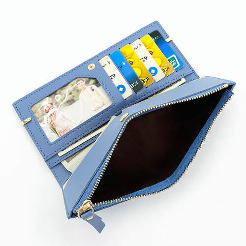 Long Wallet Women Black/pink/green/gray/blue/red Business Ca