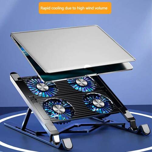 New Laptop Cooler Base Stand Foldable Laptop Cooling Pad Por