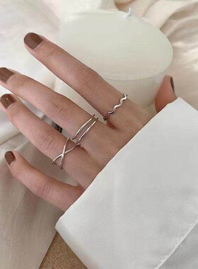Fashion Butterfly Metal Punk Rings Set For Women Teen Jewelr
