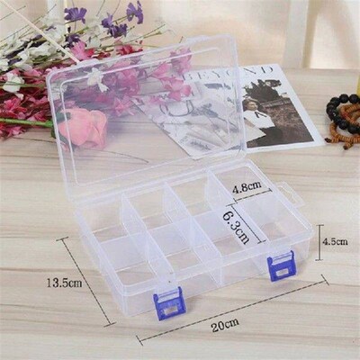 Tools Storage Box Removable Dividers Compartment Plastic
