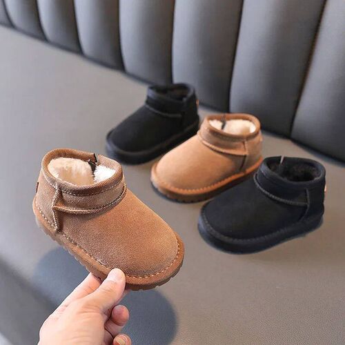 Children Snow Boots Girls Fashion Warm Plush Winter Boots Bo