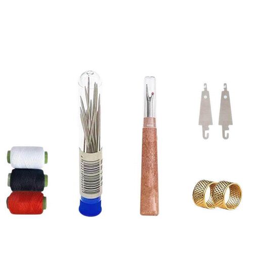 34-Piece Large-Eye Hand Sewing Needle Set, Long and Fine Sew